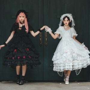 Swan Lake Classic Lolita Dress 4pc Full Set (UN197)
